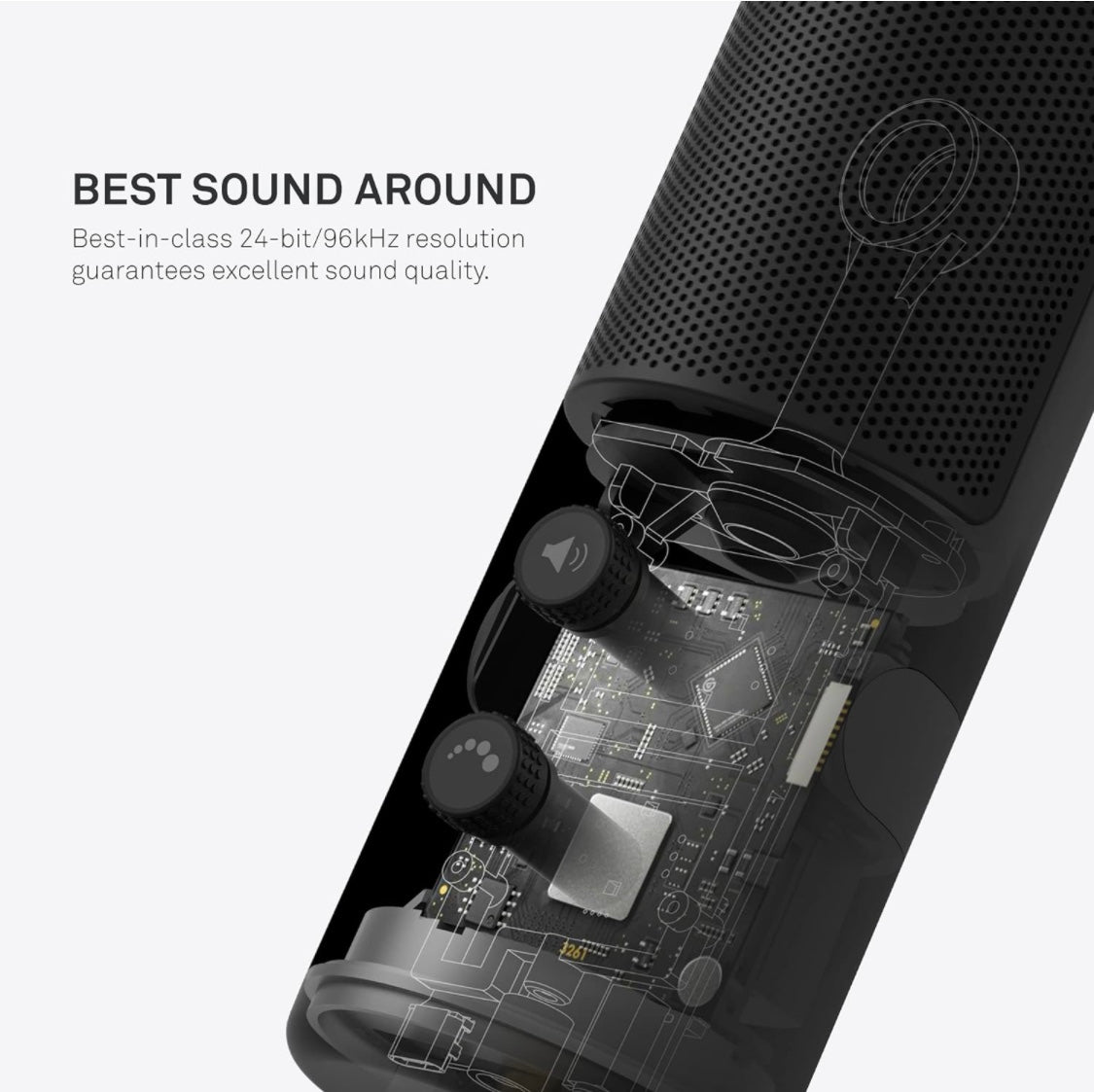 Capsule - USB Cardioid Streaming, Gaming & Podcasting Microphone - Crystal Clear Voice Clarity - Built-in Shock Absorber - Easy Boom Arm Mounting - Twitch, Discord, YouTube - Black