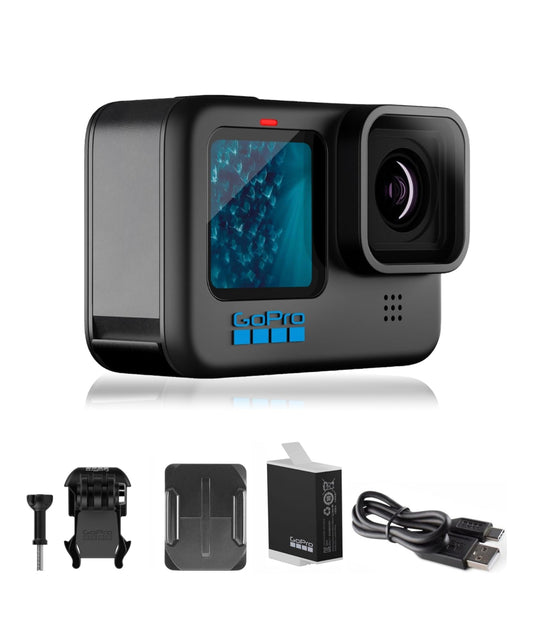 GoPro HERO11 Black – E-Commerce Packaging - Waterproof Action Camera with 5.3K60 Ultra HD Video, 27MP Photos, 1/1.9" Image Sensor, Live Streaming, Webcam, Stabilization