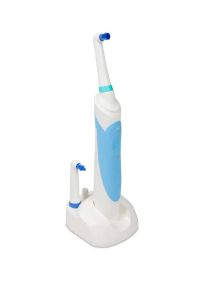 Professional Rotary Toothbrush with Dock Charger, 2 Brush Heads Included and 1 Year Warranty