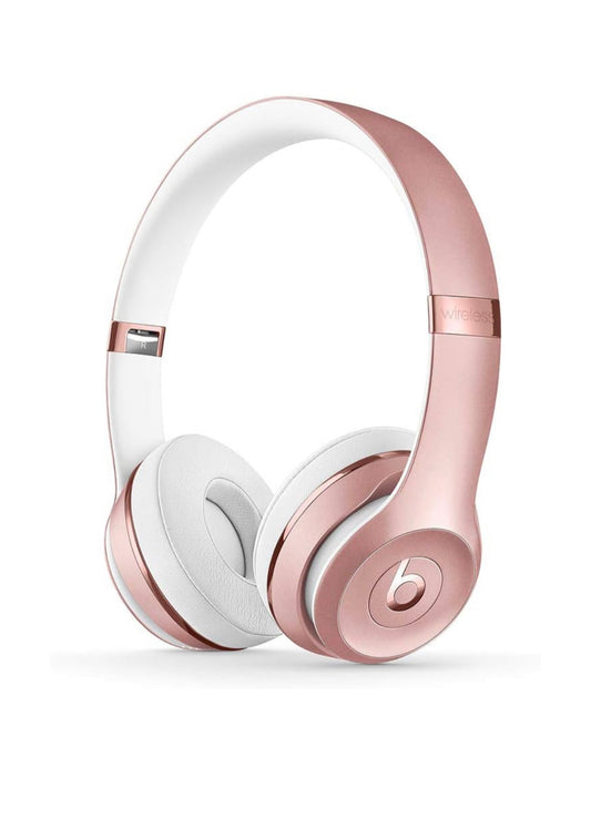 Beats Solo3 Wireless On-Ear Headphones - Apple W1 Headphone Chip, Class 1 Bluetooth, 40 Hours of Listening Time, Built-in Microphone - Rose Gold