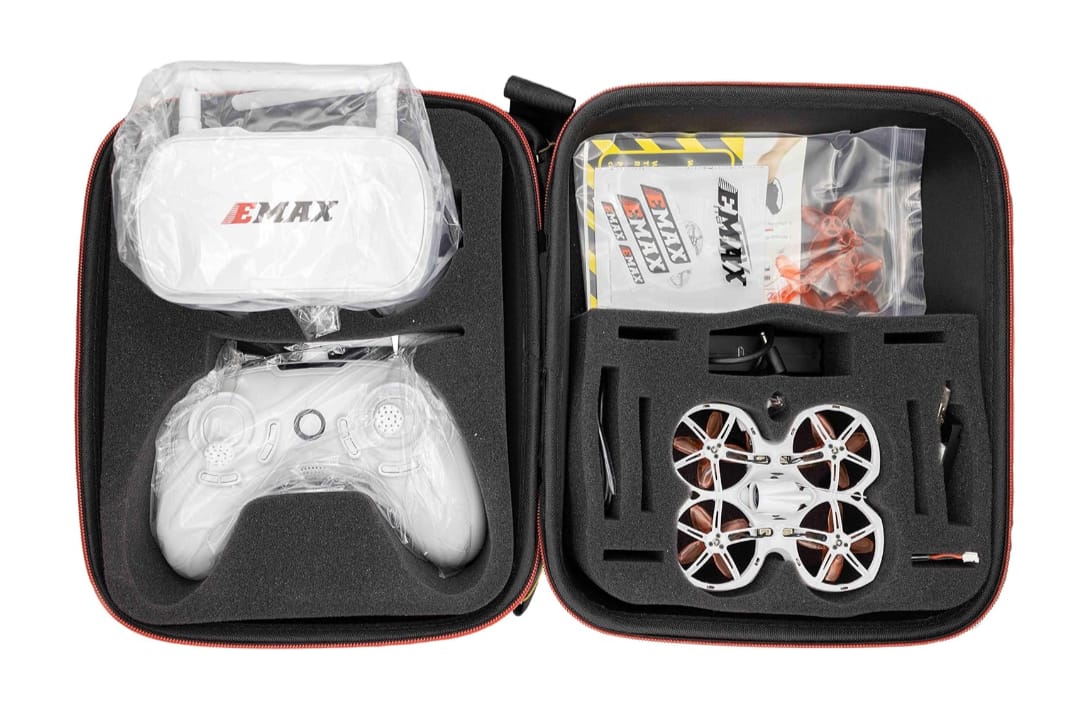 EMAX Tinyhawk 2 II RTF Kit FPV FRSKY Camera Racing Drone with Goggles and Controller for Kids and Beginners