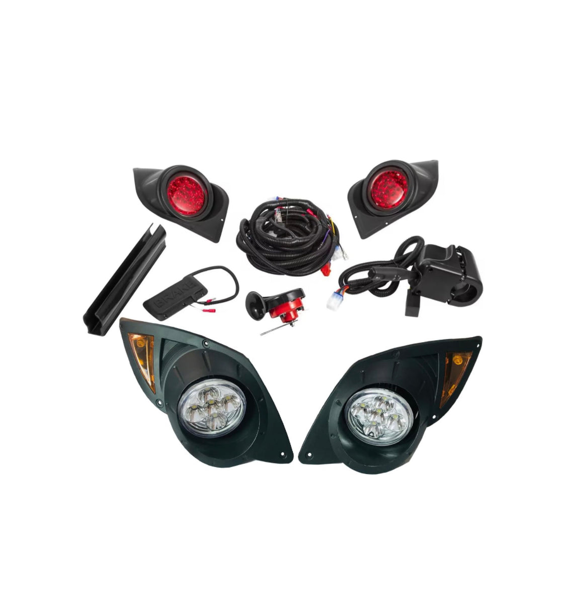 Golf Cart light Compatible Yamaha G29 Complete ultimate LED Light Kit with Turn Signals, Hazard Flasher, Horn and Brake fits Yamaha G29 Drive 2007+ Gas&Electric golf cart