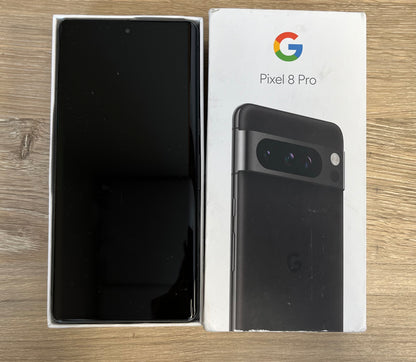 Google Pixel 8 Pro - Unlocked Android Smartphone with Telephoto Lens and Super Actua Display - 24-Hour Battery - Obsidian - 512 GB