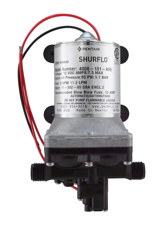 SHURFLO 4008-101-A65 New 3.0 GPM RV Water Pump Revolution, 12V