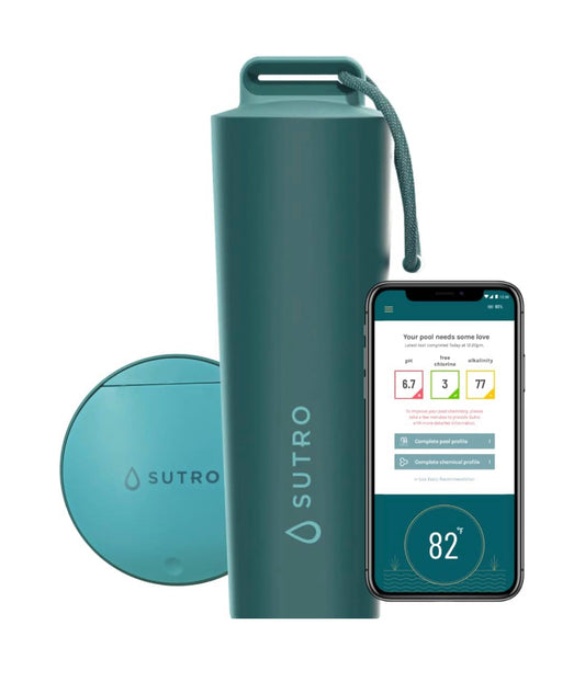 Sutro Pool & Spa Water Smart Monitoring Device | Tests Alkalinity, pH, Chlorine | Digital Water Tester