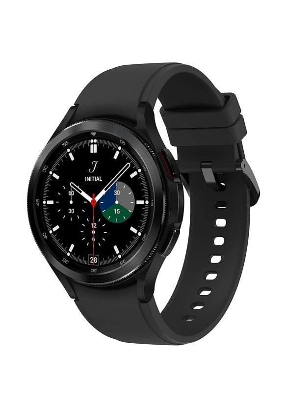 Samsung Electronics Galaxy Watch 4 Classic 46mm Smartwatch with ECG Monitor Tracker for Health Fitness Running Sleep Cycles GPS Fall Detection Bluetooth US Version, Black (Renewed)