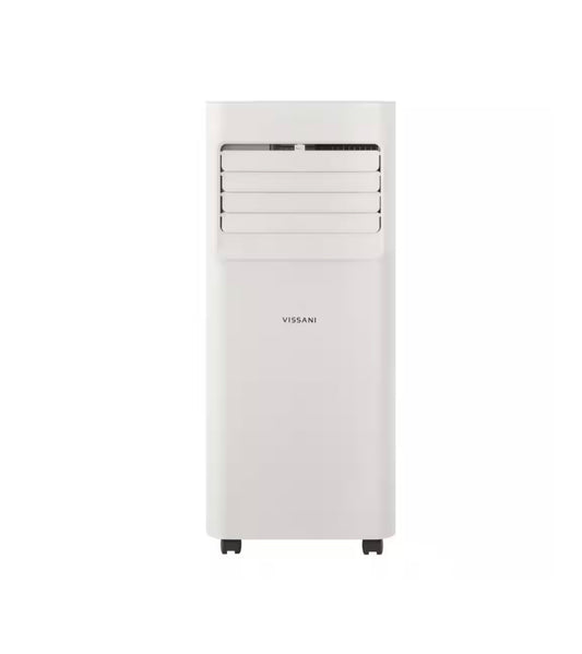 Vissani 5,000 BTU 115-Volt Portable Air Conditioner for 150 sq. ft. Rooms with Dehumidifier and Remote in White