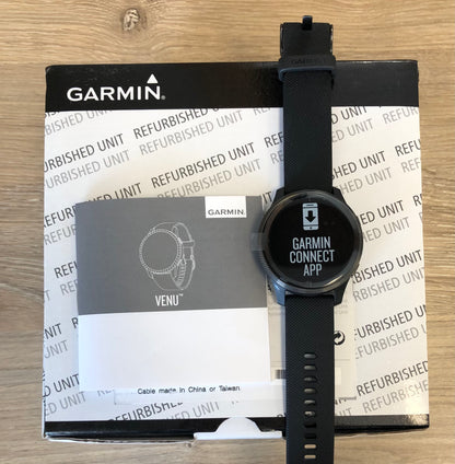 Gamrin Unisex-Adult Venu Sportswatch, Refurbished, Black, Small