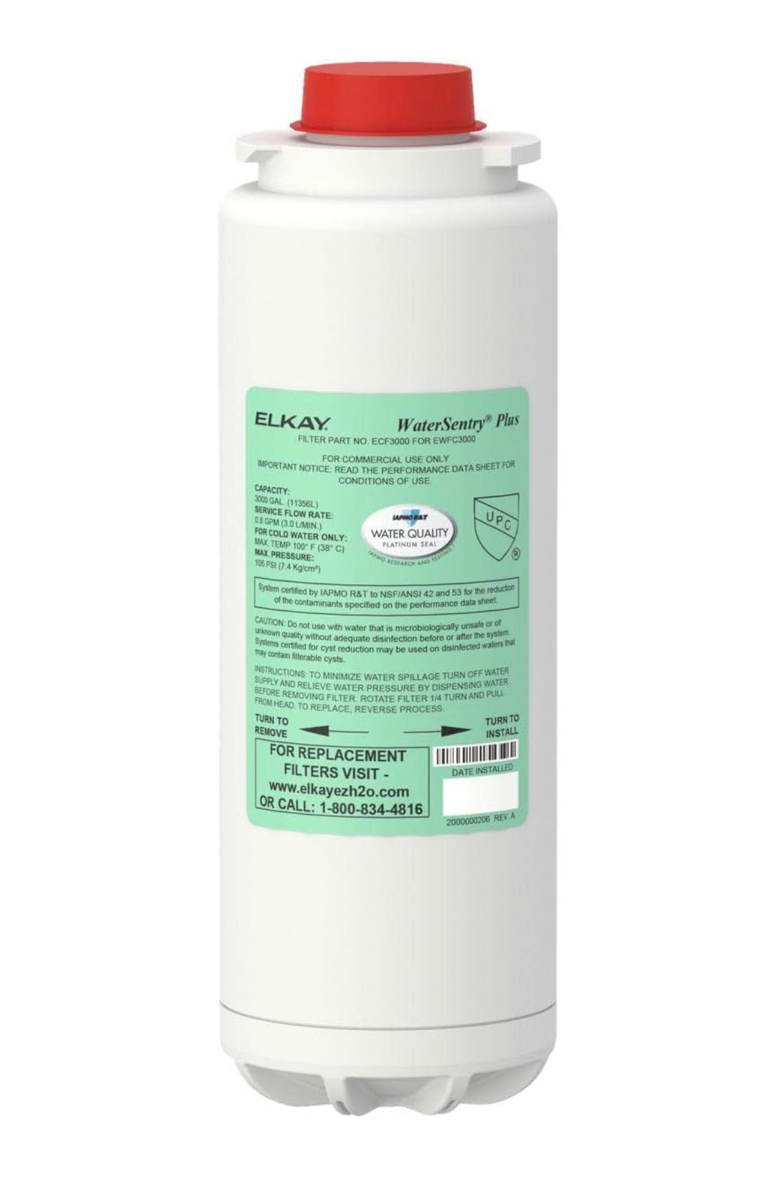 Elkay WaterSentry Plus Commercial Water Dispenser Replacement Filter