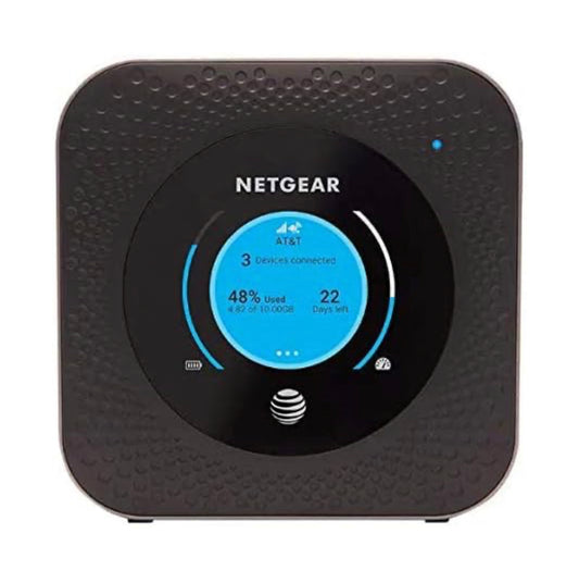 Netgear Nighthawk 4G LTE Mobile Hotspot Ethernet Router (AT&T GSM Unlocked)(Steel Gray) dual band