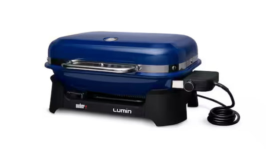 Weber Lumin Electric Grill in Deep Ocean Blue - Wholesalers USA