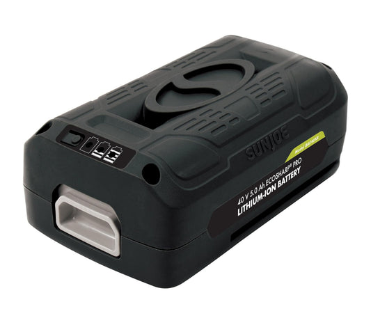 Snow Joe + Sun Joe iBAT40XR-RM EcoSharp® Pro Lithium-Ion Battery, 40 Volt, 5.0 Ah