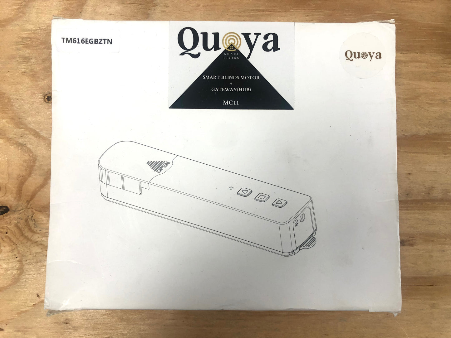 Quoya Smart Rechargeable Drawbead Shutter Curtain Motor，Blinds Motor with APP Control Compatible with Alexa Google Home (WiFi Version - Adapter Powered)