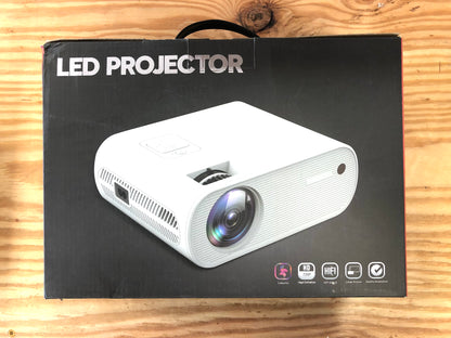 WiFi Projector 1080P HD Outdoor Mini Projector with Remote, 200" Screen Supported, Movie Home Theater for TV Stick, Video Games, PS4,HDMI, USB, AV, Laptop,PC, iOS & Android