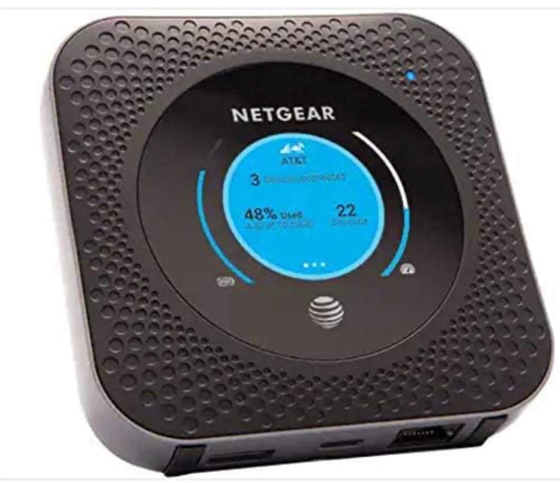 Netgear Nighthawk 4G LTE Mobile Hotspot Ethernet Router (AT&T GSM Unlocked)(Steel Gray) dual band