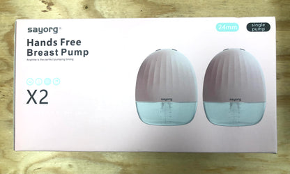 Breast Pump, S18 Hands Free, Wearable,Wireless Hand Free, Electric, 22mm Flange, LCD Display, 2 Pack