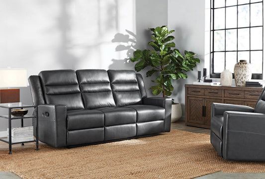 Member's Mark Easton Leather Recliner Sofa (Gray)